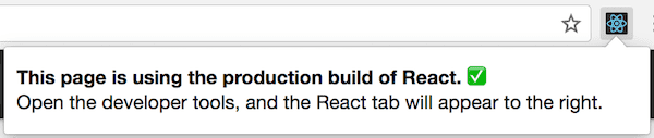 React DevTools na stronie korzystającej z produkcyjnej wersji Reacta